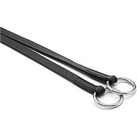 Produktbild von Hispano Hipica Martingal mit Ringen aus Leder für Ponys in Schwarz