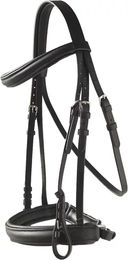 Produktbild von Hispano Hipica Mimas Englisch Double-Zügel Trense aus Leder in Schwarz