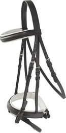 Produktbild von Hispano Hipica Mimas Full Bridon Leder Zügel für englische Pferde Schwarz