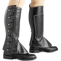 Produktbild von Hispano Hipica Minichaps aus Leder Schwarz XXL Unisex
