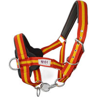Produktbild von Hispano Hipica Pferd Halfter aus Nylon in Rot oder Bunt