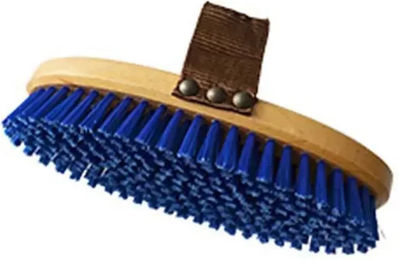 Hispano Hipica Pferdebürste mit Nylonborsten in Blau – Bild 1 von 1