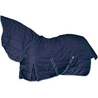 Produktbild von Hispano Hipica Pferdedecke mit Halsteil aus Baumwolle Blau 200g
