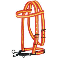Produktbild von Hispano Hipica Pferdehalfter aus Nylon in Rot