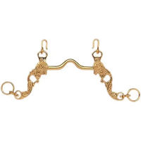 Produktbild von Hispano Hipica Portugiesisches Gebiss für Pferde in Gold 14,5 cm