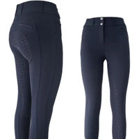 Produktbild von Hispano Hipica Reithose Dax Adhesion Plus Damen Full Grip Blau Größe 38
