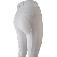 Produktbild von Hispano Hipica Reithose Dax Adhesion Plus Full Grip für Damen in Weiß Größe 42