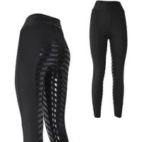 Produktbild von Hispano Hipica Reitleggings Noa Adhesion Plus für Damen in Schwarz
