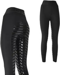 Produktbild von Hispano Hipica Reitleggings Noa Adhesion Plus für Damen in Schwarz Größe L