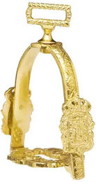 Produktbild von Hispano Hipica Reitsteigern Portugues Gold 11,5 cm Unisex Sattelzubehör