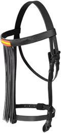 Produktbild von Hispano Hipica Reitzaum Vaquero Eco mit Spanischer Flagge aus Leder in Schwarz