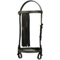 Produktbild von Hispano Hipica Rocio Leder Trense Full Schwarz handgefertigt für Pferde