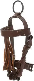 Produktbild von Hispano Hipica Schlüsselanhänger in Form von Zaumzeug aus Leder in Braun 14 cm