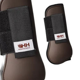 Produktbild von Hispano Hipica Sehnenschutz Gamaschen aus Neopren in Braun für Pferde