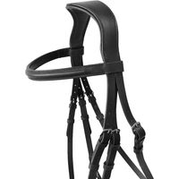 Produktbild von Hispano Hipica Sofia Trense mit Gurtzügel aus Gummi Full in Schwarz und Braun