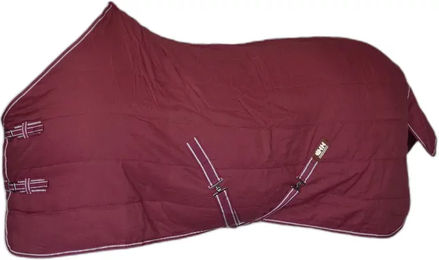 Produktbild von Hispano Hipica Stalldecke für Pferde aus Baumwolle Rot 125/175 cm