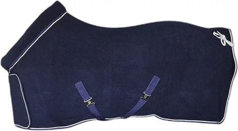 Produktbild von Hispano Hipica Trocknende Fleece-Decke für Pferde in Blau 125/175 cm
