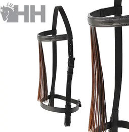 Hispano Hipica Vaquera Leder Trense Full Schwarz – Bild 1 von 1