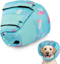 Hjumarayan Halskrause für Hunde Leckschutz wasserdicht Blau Größe M – Bild 1 von 6