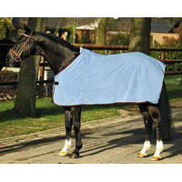 Produktbild von HKM 7901 Abschwitzdecke aus Polarfleece für Pferde in Schwarz Blau Gold 125 - 1 Stk.