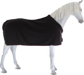 HKM Abschwitzdecke Alaska Fleece Schwarz mit 95 cm Rückenlänge – Bild 1 von 4