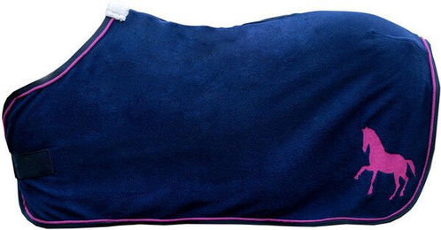 HKM Abschwitzdecke Mini Pferdedecke Dunkelblau 55 – Bild 1 von 1