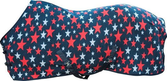 HKM Abschwitzdecke Stars Pferdedecke Dunkelblau 155 cm – Bild 1 von 1