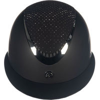 Produktbild von HKM Alarion Diamond Reithelm Schwarz Silber EN 1384 2023 Größe S