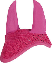 HKM Allround Fliegenhaube aus Baumwolle für Warmblut Pferde in Pink – Bild 1 von 1