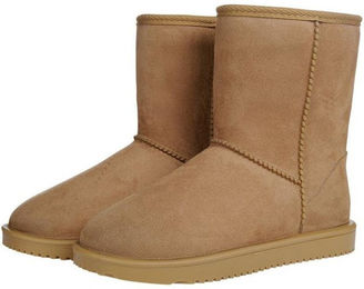 HKM Allwetterstiefel Davos Reitstiefel aus Kunstleder mit Teddyfutter wasserdicht Beige Größe 36 – Bild 1 von 4
