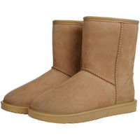 Produktbild von HKM Allwetterstiefel Davos Reitstiefel aus Kunstleder mit Teddyfutter wasserdicht Beige Größe 36