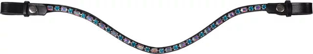 HKM Amazing Frontal Pony Stirnband aus Leder in Bunt – Bild 1 von 1