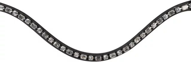 HKM Amazing Pony Frontal für Pferde aus Leder in Schwarz und Silber – Bild 1 von 1