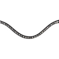 Produktbild von HKM Amazing Pony Frontal für Pferde aus Leder in Schwarz und Silber