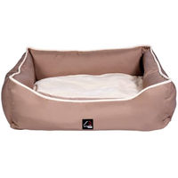 Produktbild von HKM Amitye Hundebett mit Fell-Kissenbezug in Taupe Größe L