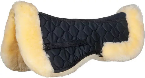 HKM Amortisseur Schafwolle mit 3D Mesh für Pferde Schwarz – Bild 1 von 1