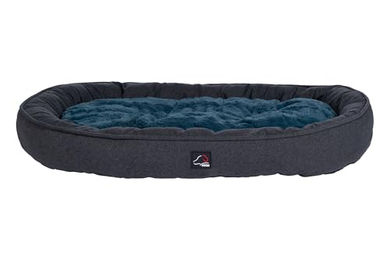 Produktbild von HKM ANAM Cara Hundebett für Welpen aus Stoff Dunkelblau/Petrol Größe L