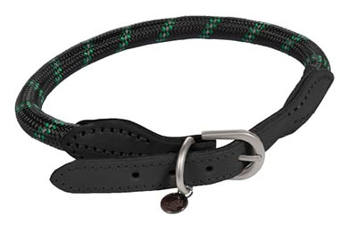 HKM ANAM Cara Hundehalsband aus Baumwolle Schwarz S – Bild 1 von 1