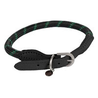 Produktbild von HKM ANAM Cara Hundehalsband aus Baumwolle Schwarz S