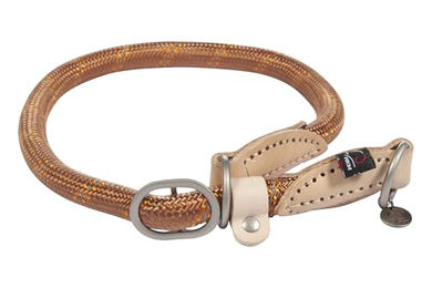 Produktbild von HKM ANAM Cara Hundehalsband aus Leder in Braun Größe S
