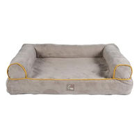 Produktbild von HKM ANAM Cara Hundesofa Stoff Taupe Goldgelb Größe L