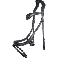 Produktbild von HKM Anatomic Gebisslose Trense aus Leder für Pferde Schwarz Vollblut