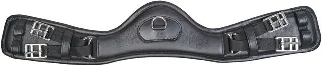 HKM Anatomic Sattelgurt aus elastischem Leder in Schwarz 60 cm – Bild 1 von 1