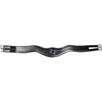 Produktbild von HKM Anatomic Sattelgurt aus gebogenem Leder in Schwarz