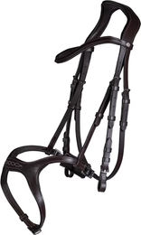 HKM Anatomic Sports Gebissfreies Zaumzeug aus Leder für Pferde in Braun – Bild 1 von 1