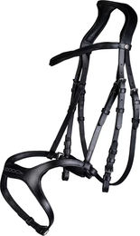 HKM Anatomic Sports Gebissfreies Zaumzeug aus Leder für Pferde in Schwarz – Bild 1 von 1