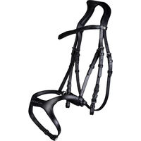 Produktbild von HKM Anatomic Sports Gebissfreies Zaumzeug aus Leder für Pferde in Schwarz