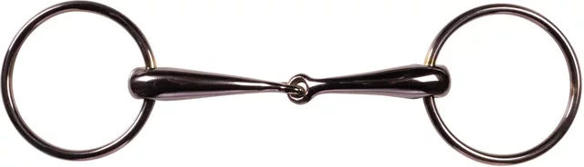 HKM Anatomisches Einfachgebiss für Pferde aus Metall 18 mm Silber Rosa – Bild 1 von 1