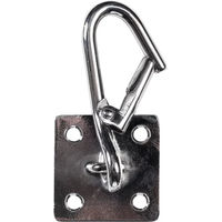 Produktbild von HKM Anbindering für Pferde mit Haken aus Metall in Silber