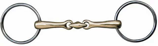 HKM Argentan Gebiss für Pferde doppelt gebrochen aus Edelstahl 16 mm – Bild 1 von 1